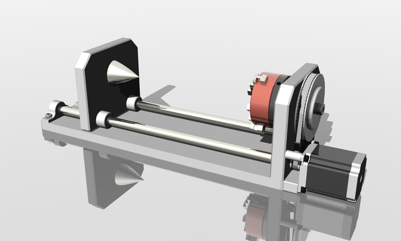 CO2激光雕刻切割机切刀雕刻机的旋转附件
